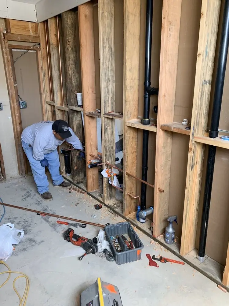 Commercial rough-in plumbing for Water Heater Replacement in Douglass